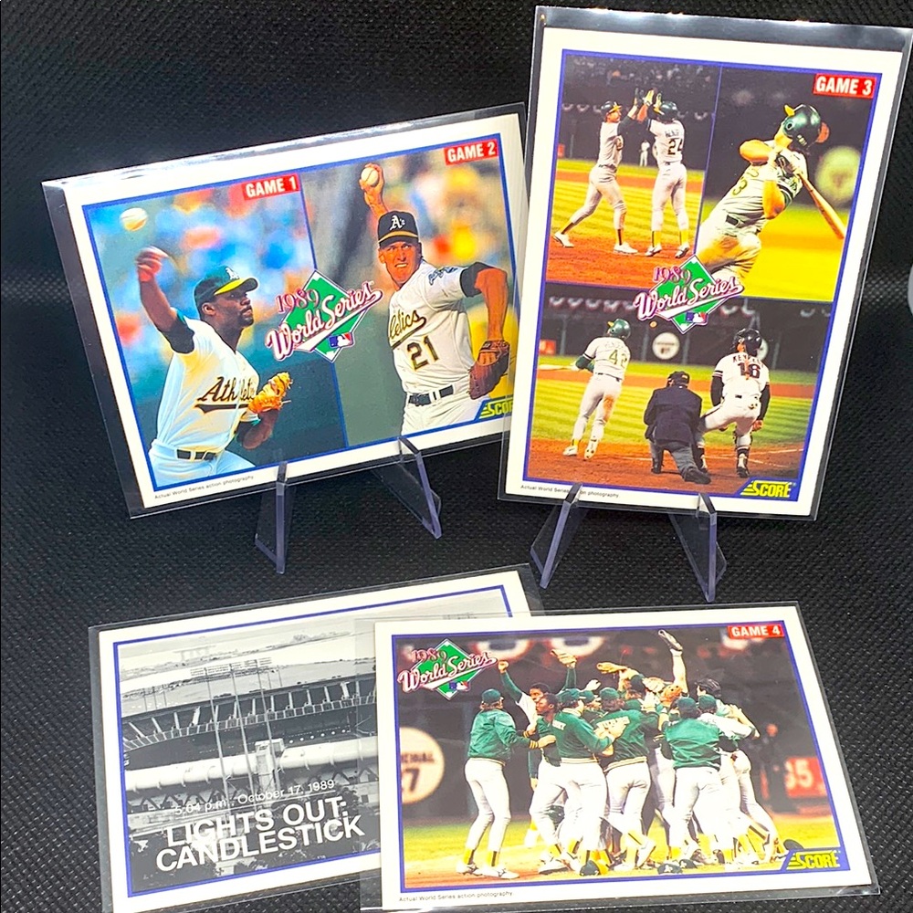 1989 World Series Baseball Card Set Oakland A’s San Francisco Giants Iconic Set!